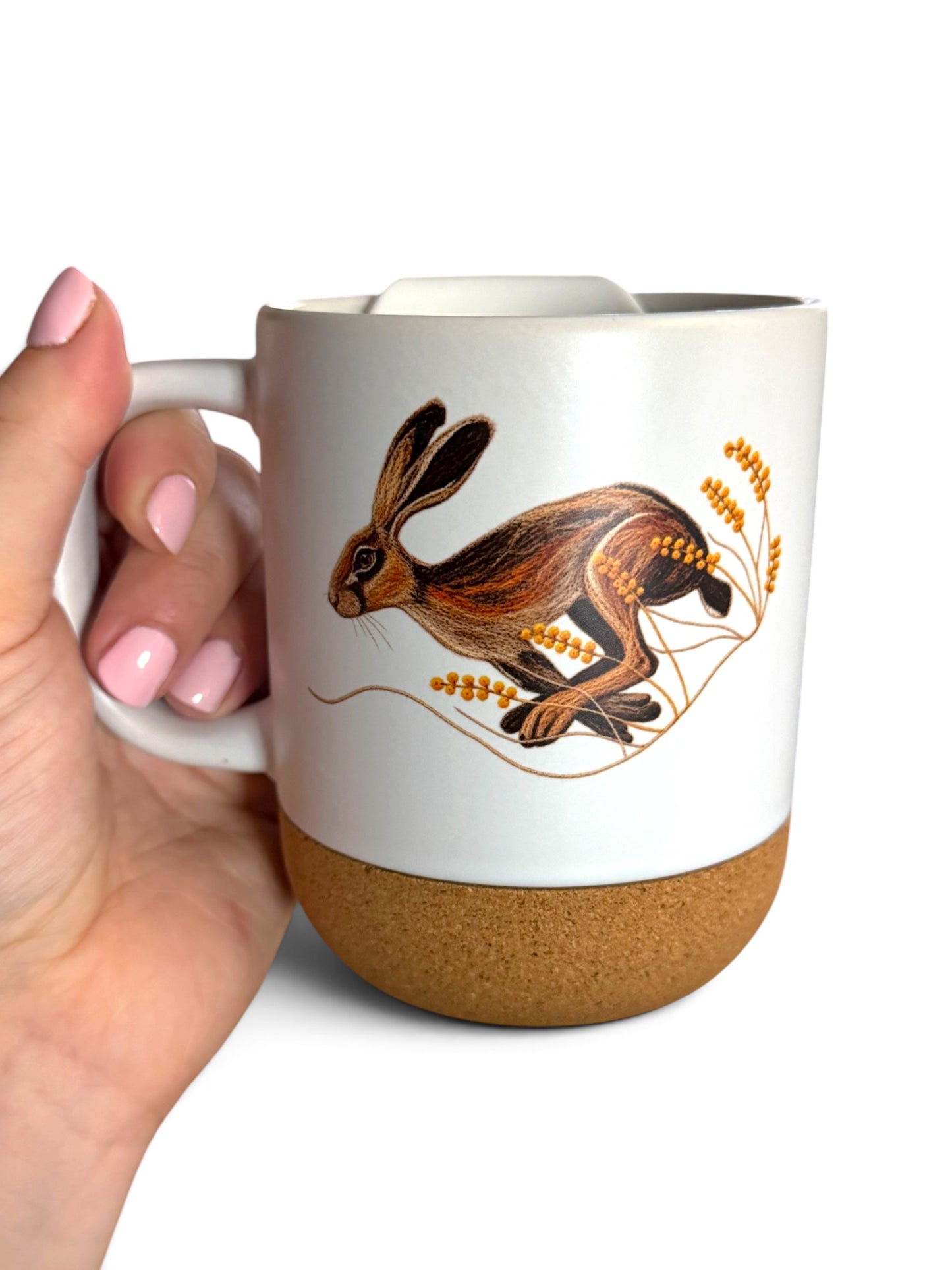 Field of Dreams - 13oz Personalised Cork Bottom Coffee Mug with Lid PRE ORDER