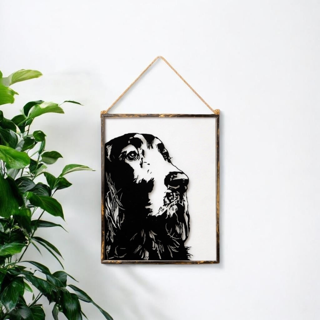 Pawtrait – Custom Pet Portrait in Glass Frame