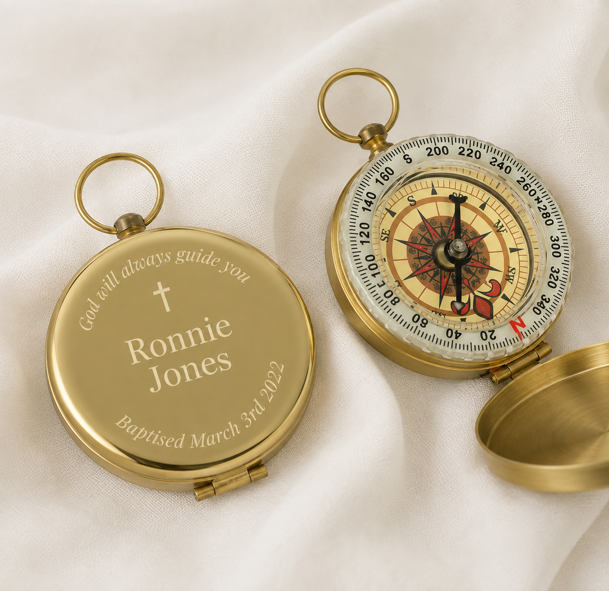 Personalised “God Will Always Guide You” Compass