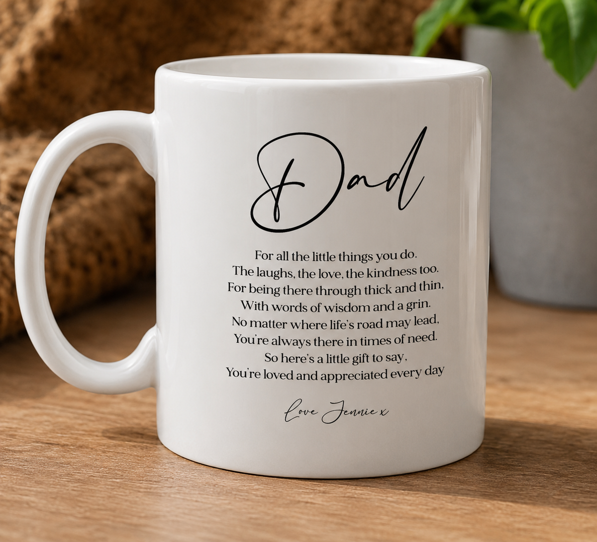 Personalised Dad Photo Film Strip Mug