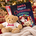 Personalised Magical Christmas Adventure Book & Teddy Bear