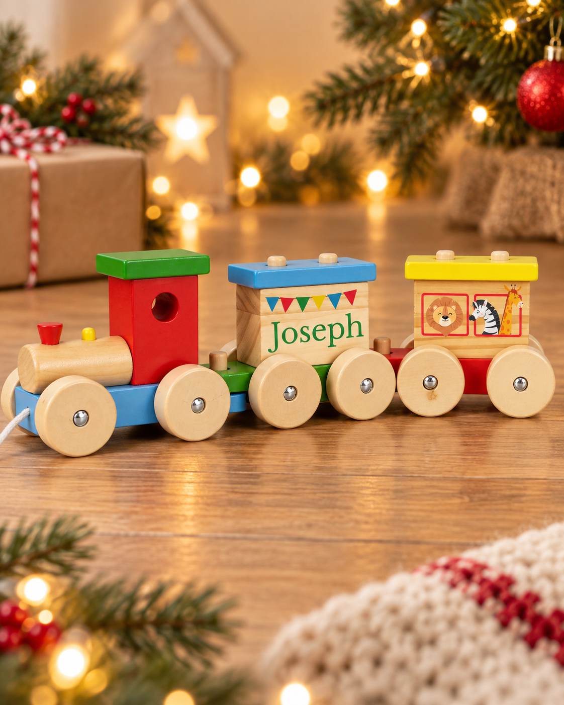 Personalised Wooden Toy Train