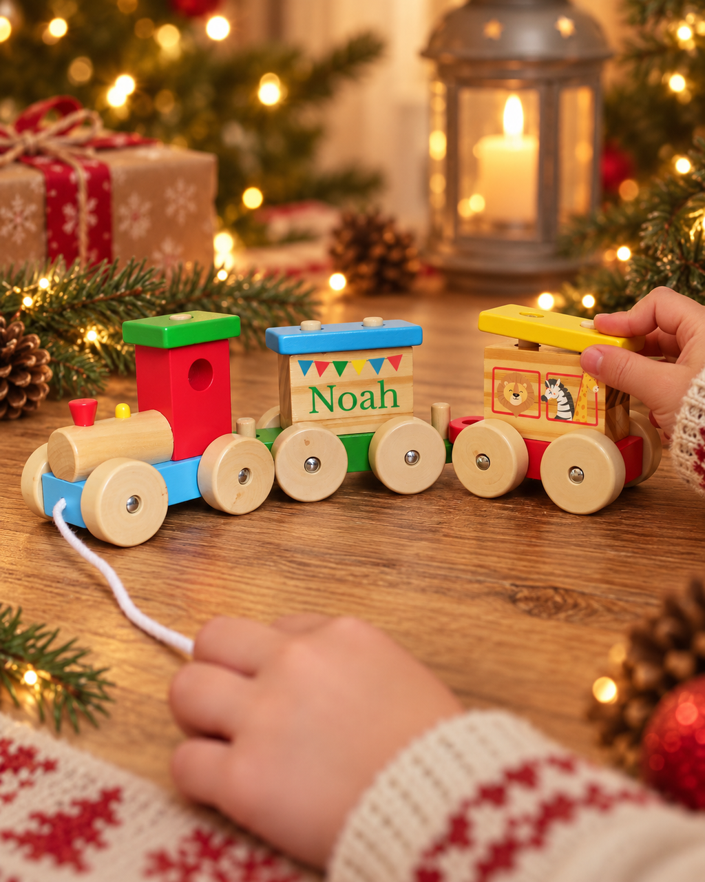 Personalised Wooden Toy Train