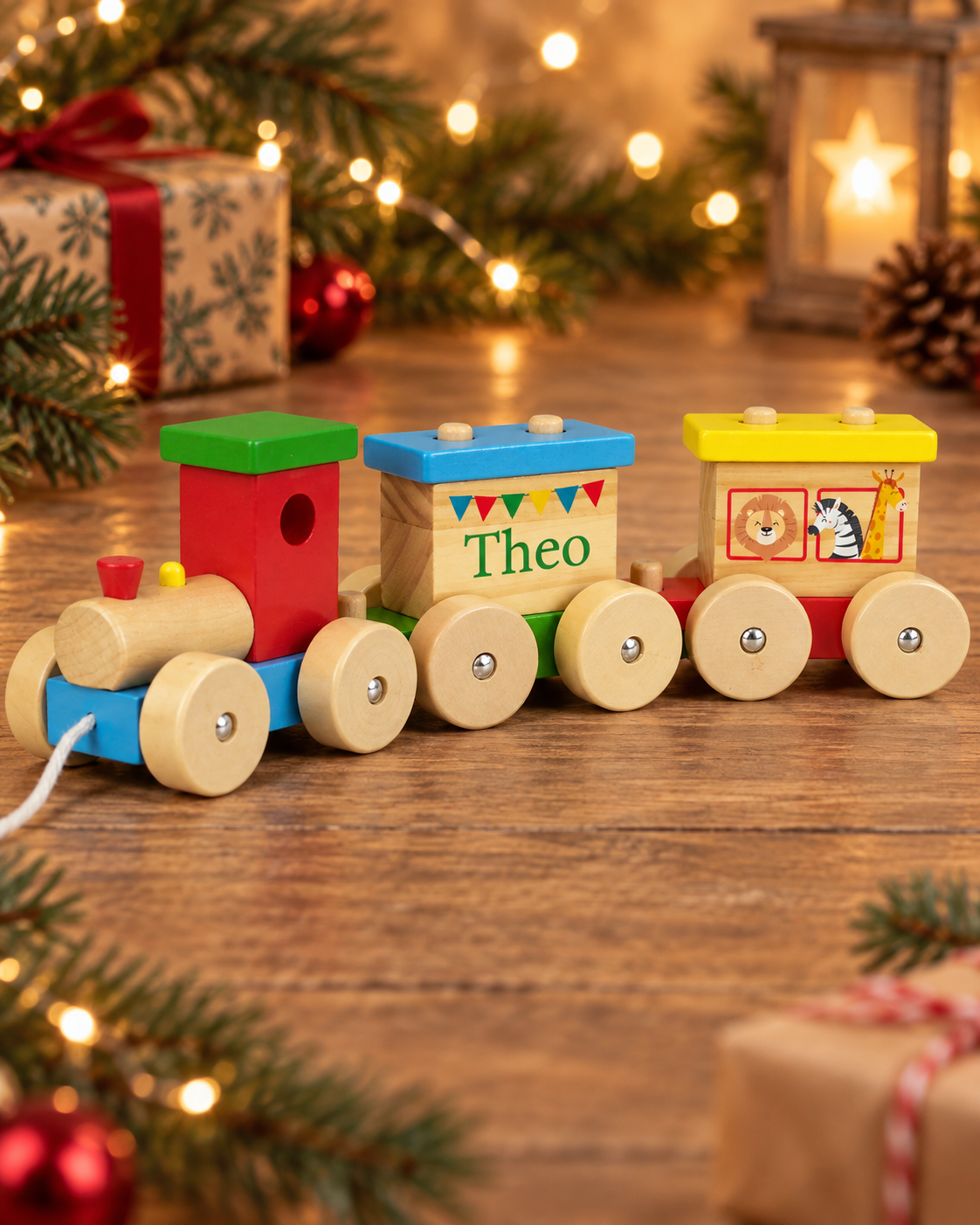 Personalised Wooden Toy Train