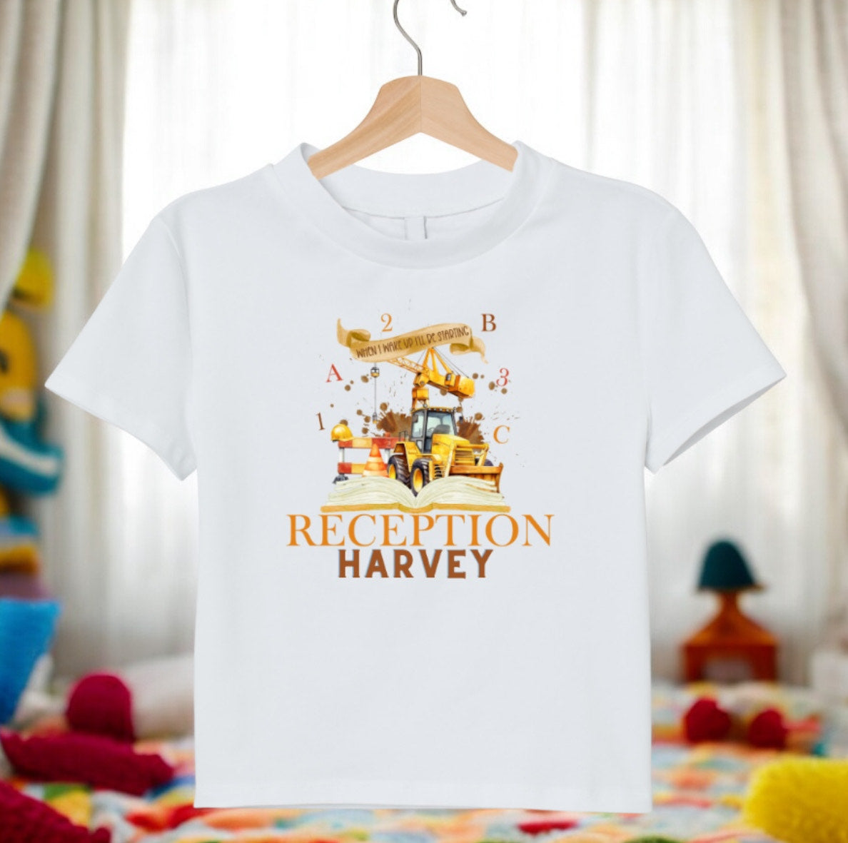 When I Wake Up Diggers - Education Pyjama T-Shirt