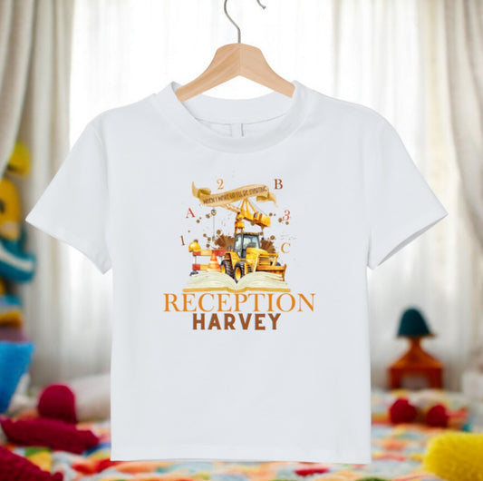 When I Wake Up Diggers - Education Pyjama T-Shirt