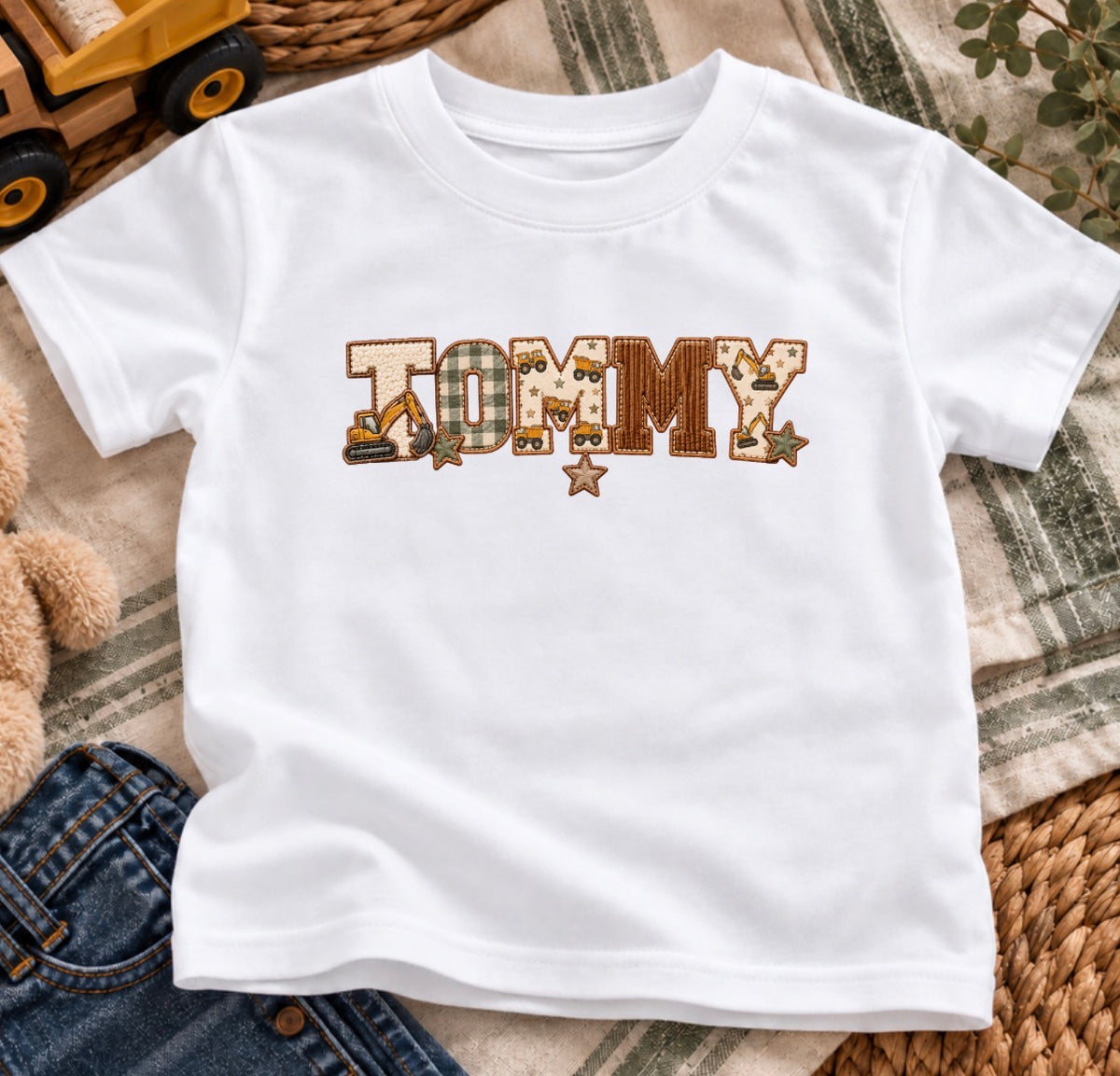 PERSONALISED DIGGER NAME T-SHIRT 🚜